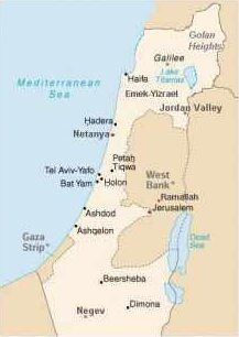 Kart over Israel